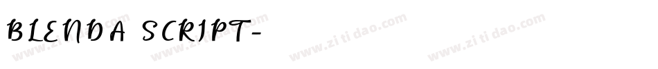 BLENDA SCRIPT字体转换